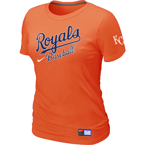 Kansas City Royals Orange Nike Women's Short Sleeve Practice T-Shirt,We sell and wholesale Kansas City Royals Orange Nike Women's Short Sleeve Practice T-Shirt on line form chian!