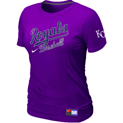 Kansas City Royals Purple Nike Women's Short Sleeve Practice T-Shirt,We sell and wholesale Kansas City Royals Purple Nike Women's Short Sleeve Practice T-Shirt on line form chian!