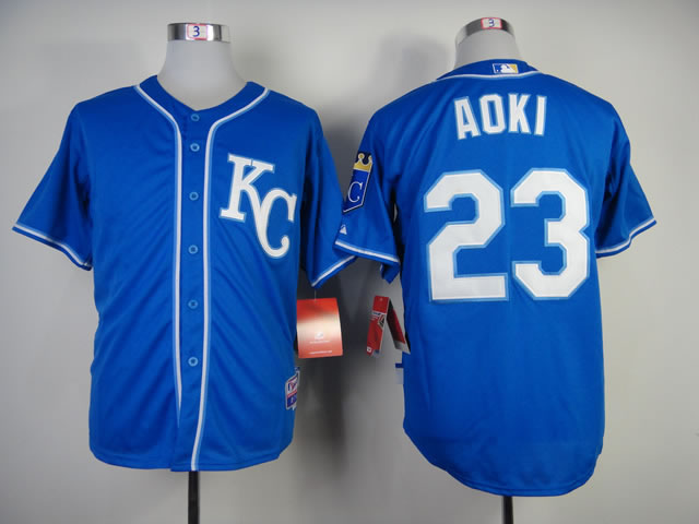 Kansas Royals #23 Aoki 2014 Blue Jerseys,We sell and wholesale Kansas Royals #23 Aoki 2014 Blue Jerseys on line form chian!
