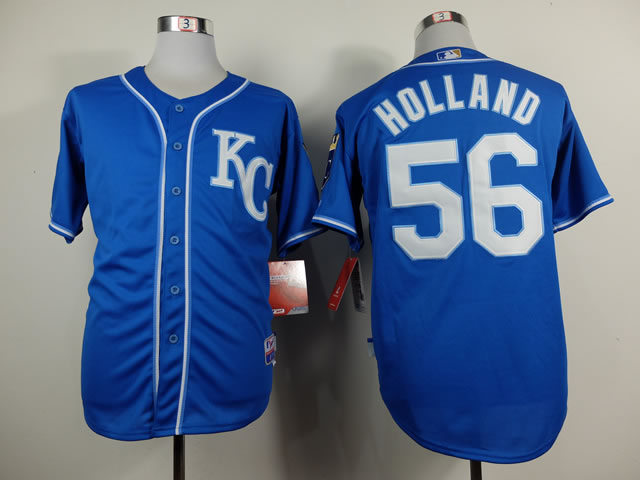 Kansas Royals #56 Holland 2014 Blue Jerseys,We sell and wholesale Kansas Royals #56 Holland 2014 Blue Jerseys on line form chian!