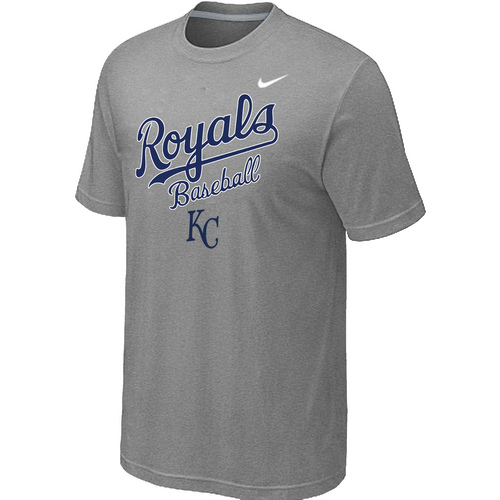 Kansas Royals 2014 Home Practice T-Shirt - Light Grey,We sell and wholesale Kansas Royals 2014 Home Practice T-Shirt - Light Grey on line form chian!