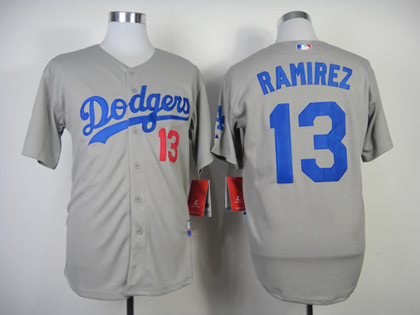 Los Angeles Dodgers #13 Hanley Ramirez 2014 Grey Jerseys,We sell and wholesale Los Angeles Dodgers #13 Hanley Ramirez 2014 Grey Jerseys on line form chian!