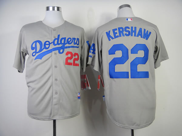 Los Angeles Dodgers #22 Clayton Kershaw 2014 Grey Jerseys,We sell and wholesale Los Angeles Dodgers #22 Clayton Kershaw 2014 Grey Jerseys on line form chian!