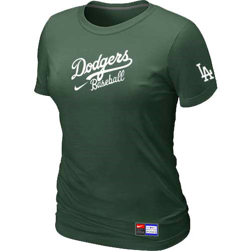 Los Angeles Dodgers Nike Women's D.Green Short Sleeve Practice T-Shirt,We sell and wholesale Los Angeles Dodgers Nike Women's D.Green Short Sleeve Practice T-Shirt on line form chian!