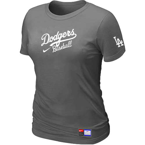 Los Angeles Dodgers Nike Women's D.Grey Short Sleeve Practice T-Shirt,We sell and wholesale Los Angeles Dodgers Nike Women's D.Grey Short Sleeve Practice T-Shirt on line form chian!