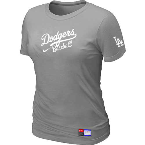 Los Angeles Dodgers Nike Women's L.Grey Short Sleeve Practice T-Shirt,We sell and wholesale Los Angeles Dodgers Nike Women's L.Grey Short Sleeve Practice T-Shirt on line form chian!