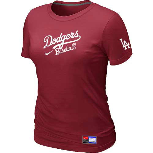 Los Angeles Dodgers Nike Women's Red Short Sleeve Practice T-Shirt,We sell and wholesale Los Angeles Dodgers Nike Women's Red Short Sleeve Practice T-Shirt on line form chian!