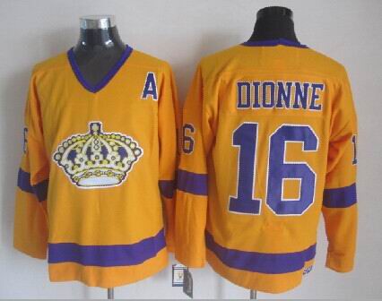 Los Angeles Kings #16 Marcel Dionne CCM Throwback Yellow Jerseys,We sell and wholesale Los Angeles Kings #16 Marcel Dionne CCM Throwback Yellow Jerseys on line form chian!