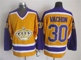 Los Angeles Kings #30 Vachon CCM Throwback Yellow Jerseys,We sell and wholesale Los Angeles Kings #30 Vachon CCM Throwback Yellow Jerseys on line form chian!