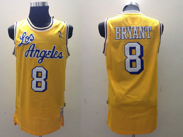 Los Angeles Lakers #8 Kobe Bryant Yellow Throwback Swingman Jerseys,We sell and wholesale Los Angeles Lakers #8 Kobe Bryant Yellow Throwback Swingman Jerseys on line form chian!