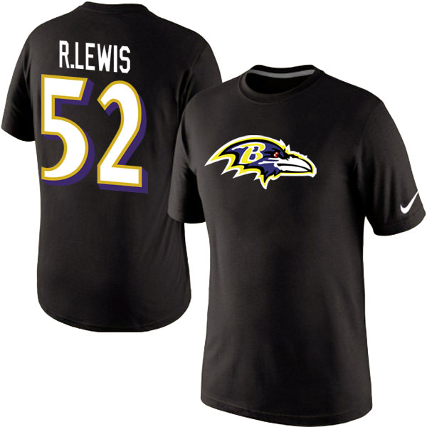 Men Nike Baltimore Ravens 52 R.Lewis Name x26 Number T-Shirt Black,We sell and wholesale Men Nike Baltimore Ravens 52 R.Lewis Name x26 Number T-Shirt Black on line form chian!