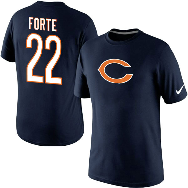 Men Nike Chicago Bears 22 Matt Forte Name x26 Number T-Shirt Blue,We sell and wholesale Men Nike Chicago Bears 22 Matt Forte Name x26 Number T-Shirt Blue on line form chian!