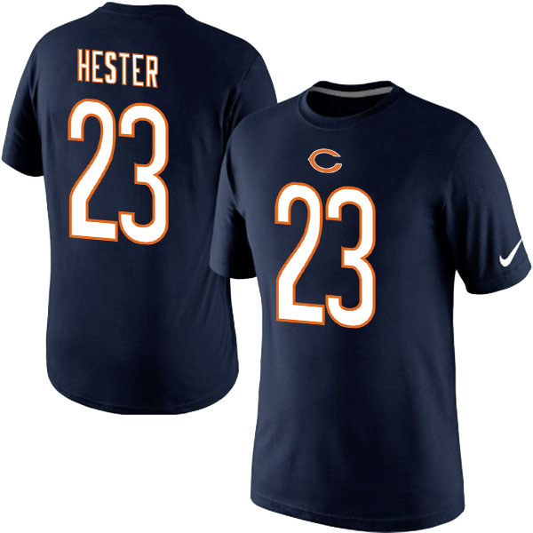 Men Nike Chicago Bears 23 Devin Hester Name x26 Number T-Shirt Blue,We sell and wholesale Men Nike Chicago Bears 23 Devin Hester Name x26 Number T-Shirt Blue on line form chian!