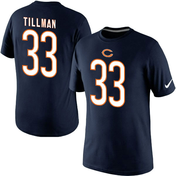 Men Nike Chicago Bears 33 Charles Tillman Pride Name x26 Number T-Shirt Blue,We sell and wholesale Men Nike Chicago Bears 33 Charles Tillman Pride Name x26 Number T-Shirt Blue on line form chian!