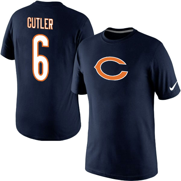 Men Nike Chicago Bears 6 Jay Cutler Pride Name x26 Number T-Shirt Blue,We sell and wholesale Men Nike Chicago Bears 6 Jay Cutler Pride Name x26 Number T-Shirt Blue on line form chian!