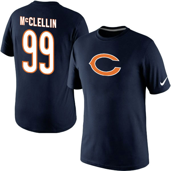 Men Nike Chicago Bears 99 Shea McClellin Name x26 Number T-Shirt Blue,We sell and wholesale Men Nike Chicago Bears 99 Shea McClellin Name x26 Number T-Shirt Blue on line form chian!