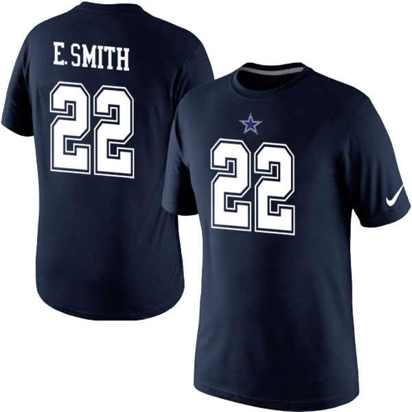 Men Nike Dallas Cowboys 22 Emmitt Smith Player Pride Name x26 Number T-Shirt Blue,We sell and wholesale Men Nike Dallas Cowboys 22 Emmitt Smith Player Pride Name x26 Number T-Shirt Blue on line form chian!