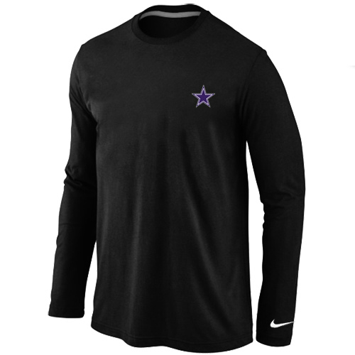 Men Nike Dallas Cowboys Logo Long Sleeve T-Shirt Black,We sell and wholesale Men Nike Dallas Cowboys Logo Long Sleeve T-Shirt Black on line form chian!