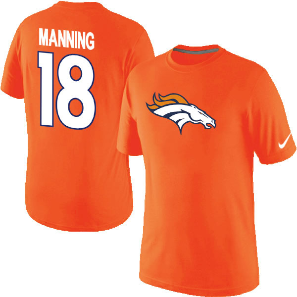 Men Nike Denver Broncos 18 Peyton Manning Name x26 Number T-Shirt Orange,We sell and wholesale Men Nike Denver Broncos 18 Peyton Manning Name x26 Number T-Shirt Orange on line form chian!