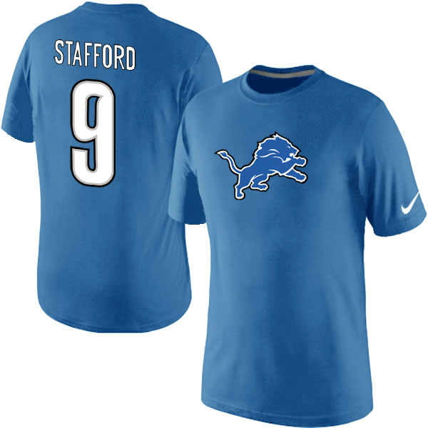 Men Nike Detroit Lions 9 Matthew Stafford Name x26 Number T-Shirt Blue,We sell and wholesale Men Nike Detroit Lions 9 Matthew Stafford Name x26 Number T-Shirt Blue on line form chian!