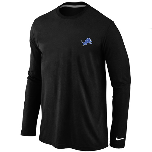 Men Nike Detroit Lions Logo Long Sleeve T-Shirt Black,We sell and wholesale Men Nike Detroit Lions Logo Long Sleeve T-Shirt Black on line form chian!