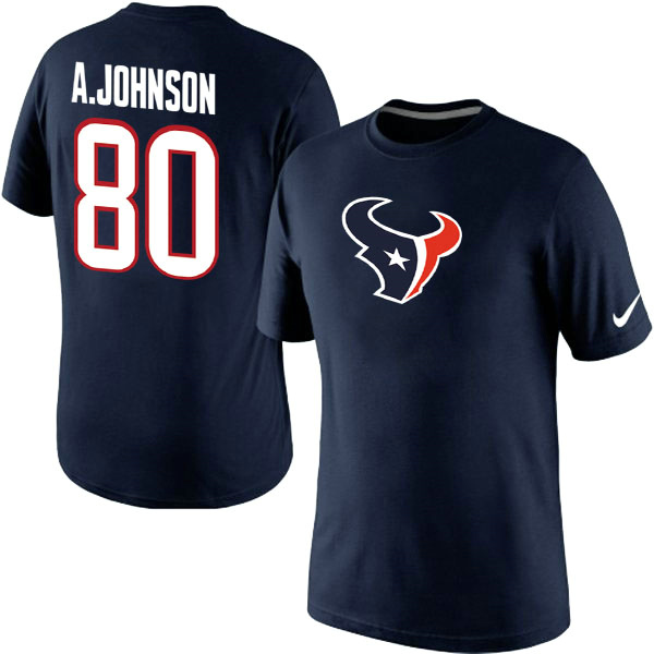Men Nike Houston Texans 80 Andre Johnson Name x26 Number T-Shirt,We sell and wholesale Men Nike Houston Texans 80 Andre Johnson Name x26 Number T-Shirt on line form chian!