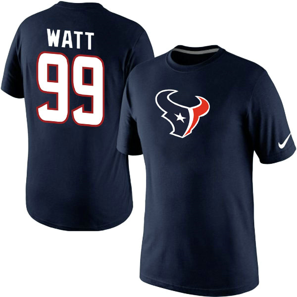 Men Nike Houston Texans 99 JJ Watt Player Name x26 Number T-Shirt Blue,We sell and wholesale Men Nike Houston Texans 99 JJ Watt Player Name x26 Number T-Shirt Blue on line form chian!