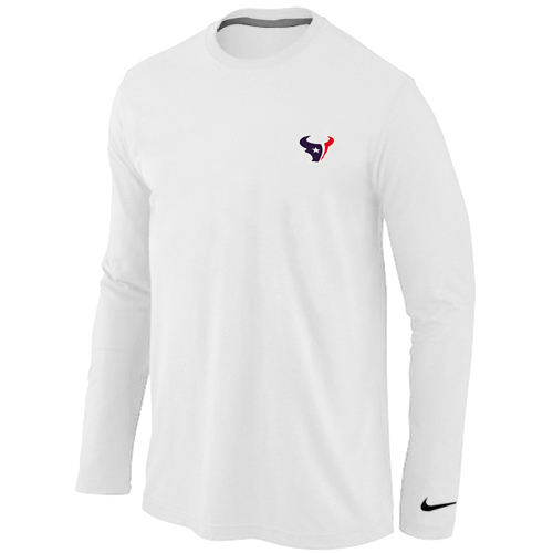 Men Nike Houston Texans Sideline Legend Authentic Logo Long Sleeve T-Shirt White,We sell and wholesale Men Nike Houston Texans Sideline Legend Authentic Logo Long Sleeve T-Shirt White on line form chian!