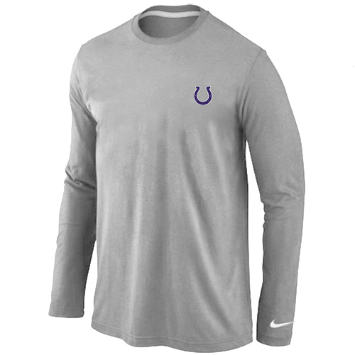 Men Nike Indianapolis Colts Logo Long Sleeve T-Shirt Gray,We sell and wholesale Men Nike Indianapolis Colts Logo Long Sleeve T-Shirt Gray on line form chian!