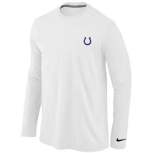 Men Nike Indianapolis Colts Logo Long Sleeve T-Shirt White,We sell and wholesale Men Nike Indianapolis Colts Logo Long Sleeve T-Shirt White on line form chian!