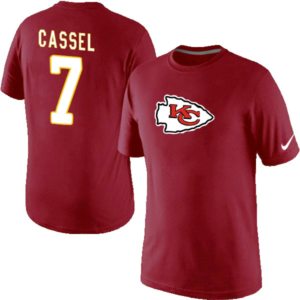 Men Nike Kansas City Chiefs 7 CASSEL Name x26 Number T-Shirt Red,We sell and wholesale Men Nike Kansas City Chiefs 7 CASSEL Name x26 Number T-Shirt Red on line form chian!