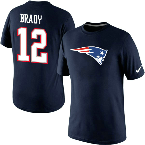 Men Nike New England Patriots 12 Tom Brady Player Name x26 Number T-Shirt Blue,We sell and wholesale Men Nike New England Patriots 12 Tom Brady Player Name x26 Number T-Shirt Blue on line form chian!