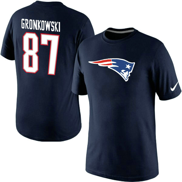 Men Nike New England Patriots 87 Rob Gronkowski Name x26 Number T-Shirt,We sell and wholesale Men Nike New England Patriots 87 Rob Gronkowski Name x26 Number T-Shirt on line form chian!