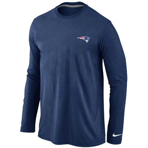 Men Nike New England Patriots Sideline Legend Authentic LogoNFL logo Long Sleeve T-Shirt  D.Blue,We sell and wholesale Men Nike New England Patriots Sideline Legend Authentic LogoNFL logo Long Sleeve T-Shirt  D.Blue on line form chian!