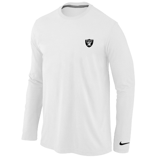 Men Nike Oakland Raiders Logo Long Sleeve T-Shirt White,We sell and wholesale Men Nike Oakland Raiders Logo Long Sleeve T-Shirt White on line form chian!