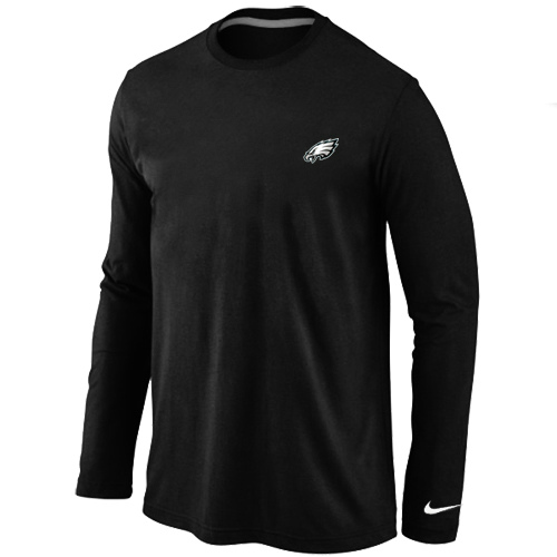 Men Nike Philadelphia Eagles Logo Long Sleeve T-Shirt Black,We sell and wholesale Men Nike Philadelphia Eagles Logo Long Sleeve T-Shirt Black on line form chian!