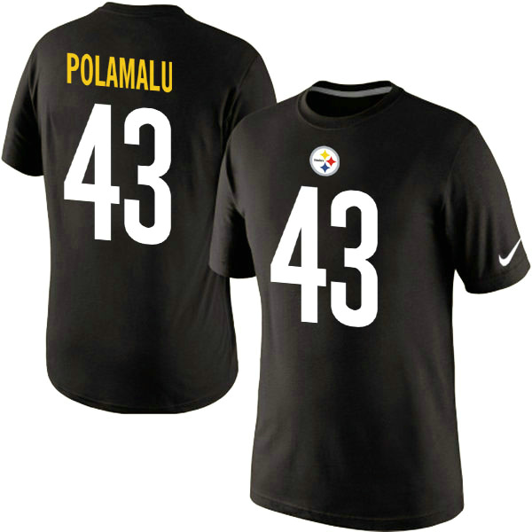 Men Nike Pittsburgh Steelers 43 Troy Polamalu Pride Name x26 Number T-Shirt Black,We sell and wholesale Men Nike Pittsburgh Steelers 43 Troy Polamalu Pride Name x26 Number T-Shirt Black on line form chian!
