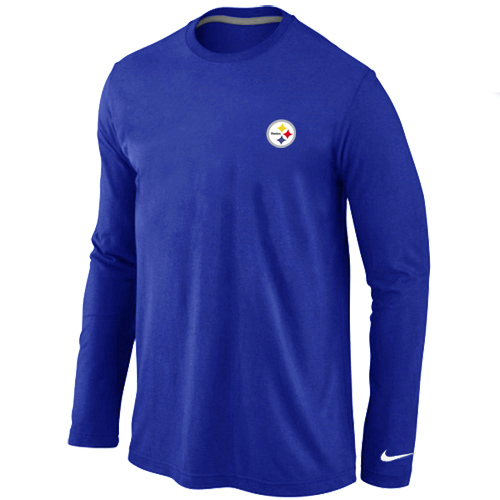 Men Nike Pittsburgh Steelers Sideline Legend Authentic Logo Long Sleeve T-Shirt Blue,We sell and wholesale Men Nike Pittsburgh Steelers Sideline Legend Authentic Logo Long Sleeve T-Shirt Blue on line form chian!