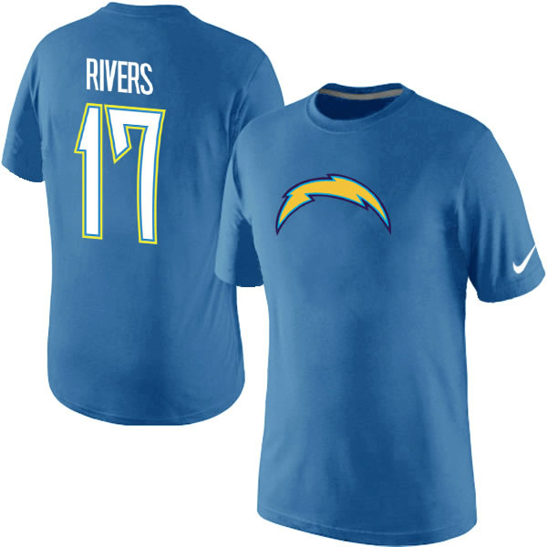 Men Nike San Diego Chargers 17 Phillip Rivers Name x26 Number T-Shirt L.Blue,We sell and wholesale Men Nike San Diego Chargers 17 Phillip Rivers Name x26 Number T-Shirt L.Blue on line form chian!