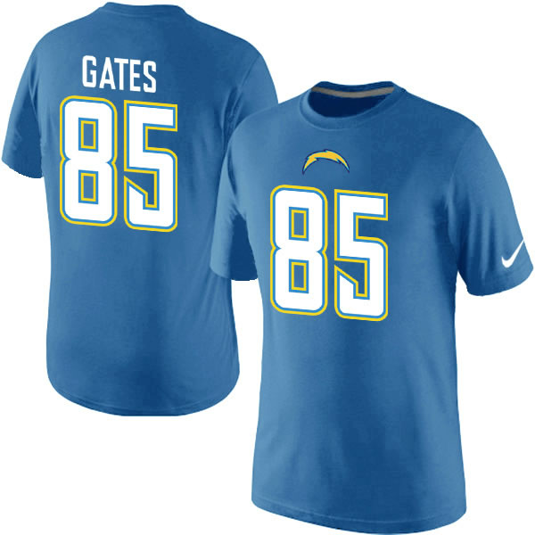 Men Nike San Diego Chargers 85 Gates Pride Name x26 Number T-Shirt L.Blue,We sell and wholesale Men Nike San Diego Chargers 85 Gates Pride Name x26 Number T-Shirt L.Blue on line form chian!
