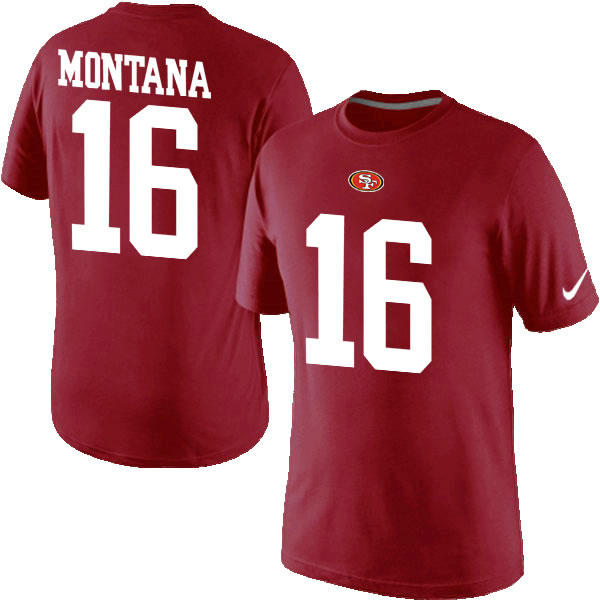 Men Nike San Francisco 49ers 16 Montana Pride Name x26 Number T-Shirt Red,We sell and wholesale Men Nike San Francisco 49ers 16 Montana Pride Name x26 Number T-Shirt Red on line form chian!
