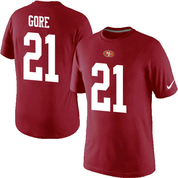 Men Nike San Francisco 49ers 21 Frank Gore Pride Name x26 Number T-Shirt Red,We sell and wholesale Men Nike San Francisco 49ers 21 Frank Gore Pride Name x26 Number T-Shirt Red on line form chian!