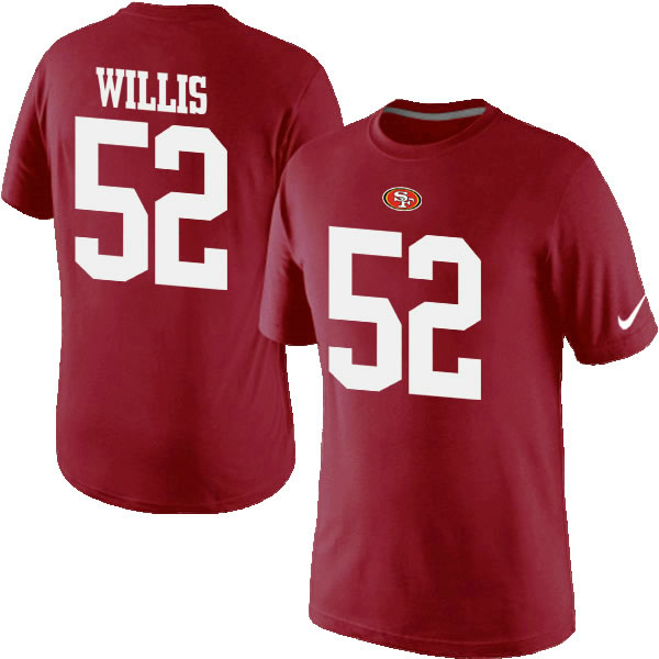 Men Nike San Francisco 49ers 52 Patrick Willis Pride Name x26 Number T-Shirt Red,We sell and wholesale Men Nike San Francisco 49ers 52 Patrick Willis Pride Name x26 Number T-Shirt Red on line form chian!