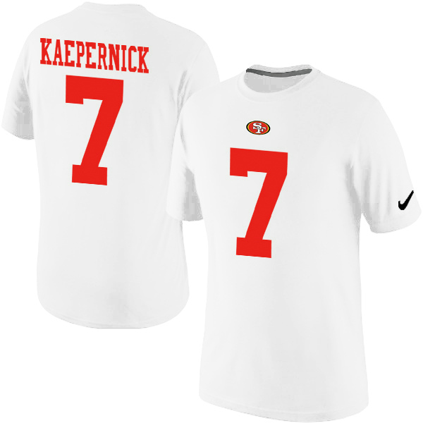 Men Nike San Francisco 49ers 7 Kaepernick Pride Name x26 Number T-Shirt White,We sell and wholesale Men Nike San Francisco 49ers 7 Kaepernick Pride Name x26 Number T-Shirt White on line form chian!