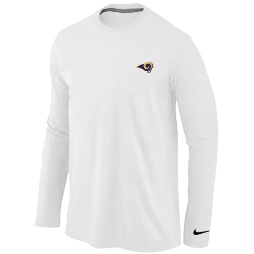 Men Nike St. Louis Rams Sideline Legend Authentic Logo Long Sleeve T-Shirt White,We sell and wholesale Men Nike St. Louis Rams Sideline Legend Authentic Logo Long Sleeve T-Shirt White on line form chian!