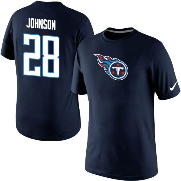Men Nike Tennessee Titans 28 Chris Johnson Name x26 Number T-Shirt D.Blue,We sell and wholesale Men Nike Tennessee Titans 28 Chris Johnson Name x26 Number T-Shirt D.Blue on line form chian!