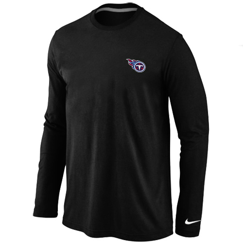 Men Nike Tennessee Titans Logo Long Sleeve T-Shirt Black,We sell and wholesale Men Nike Tennessee Titans Logo Long Sleeve T-Shirt Black on line form chian!
