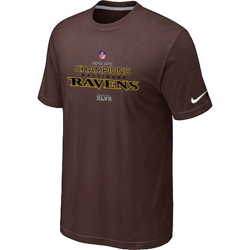Men's Nike Baltimore Ravens 2012 AFC Conference Champions Trophy Collection Long Brown T-Shirt,We sell and wholesale Men's Nike Baltimore Ravens 2012 AFC Conference Champions Trophy Collection Long Brown T-Shirt on line form chian!