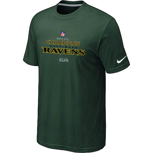 Men's Nike Baltimore Ravens 2012 AFC Conference Champions Trophy Collection Long D.Green T-Shirt,We sell and wholesale Men's Nike Baltimore Ravens 2012 AFC Conference Champions Trophy Collection Long D.Green T-Shirt on line form chian!