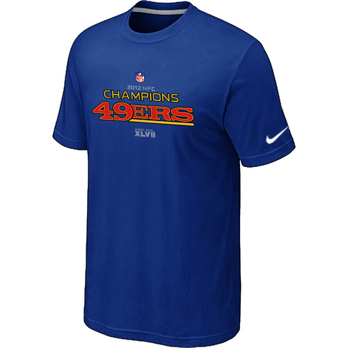 Men's Nike San Francisco 49ers 2012 NFC Conference Champions Trophy Collection Long Blue T-Shirt,We sell and wholesale Men's Nike San Francisco 49ers 2012 NFC Conference Champions Trophy Collection Long Blue T-Shirt on line form chian!